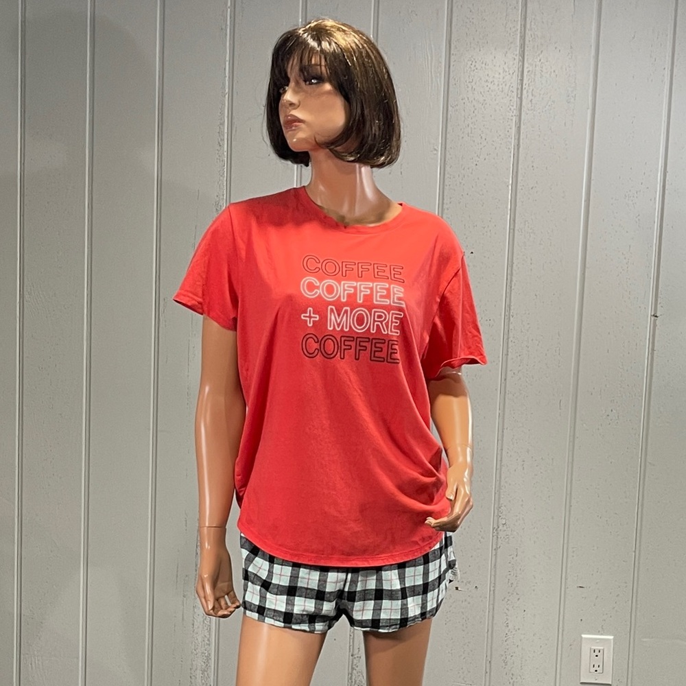 *SO Authentic American Heritage Coffee Pajama Set Sz L